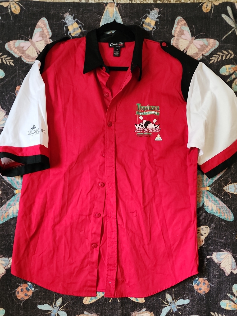Jeff Gordon/Tropicana/Village Pantry Bowling Tournament Shirt. Size XL